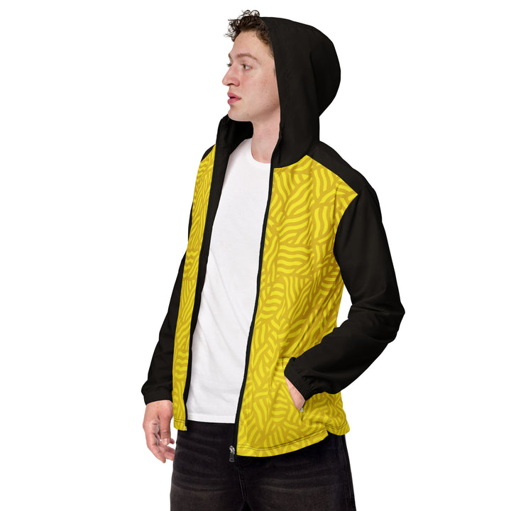 Men’s Windbreaker - Yellow-Black Triangle