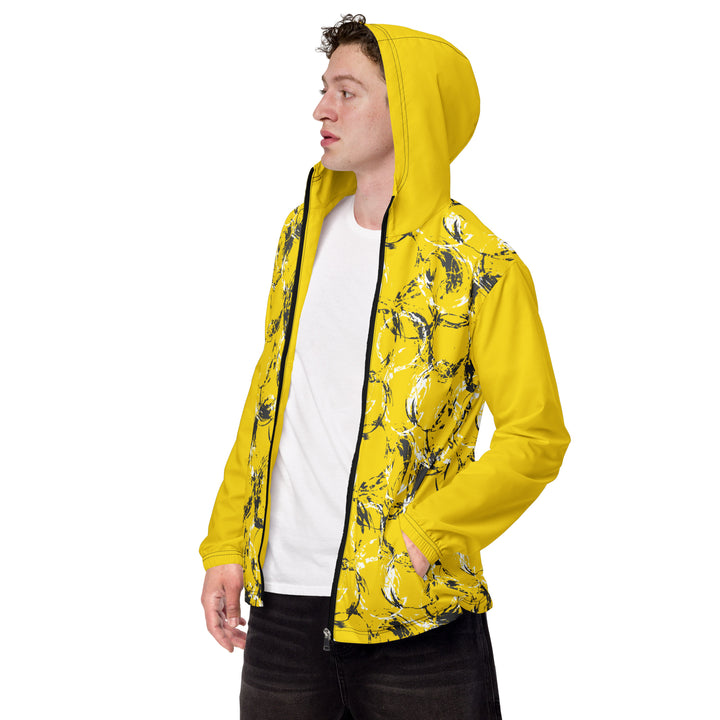 Men’s Windbreaker - Yellow Circles