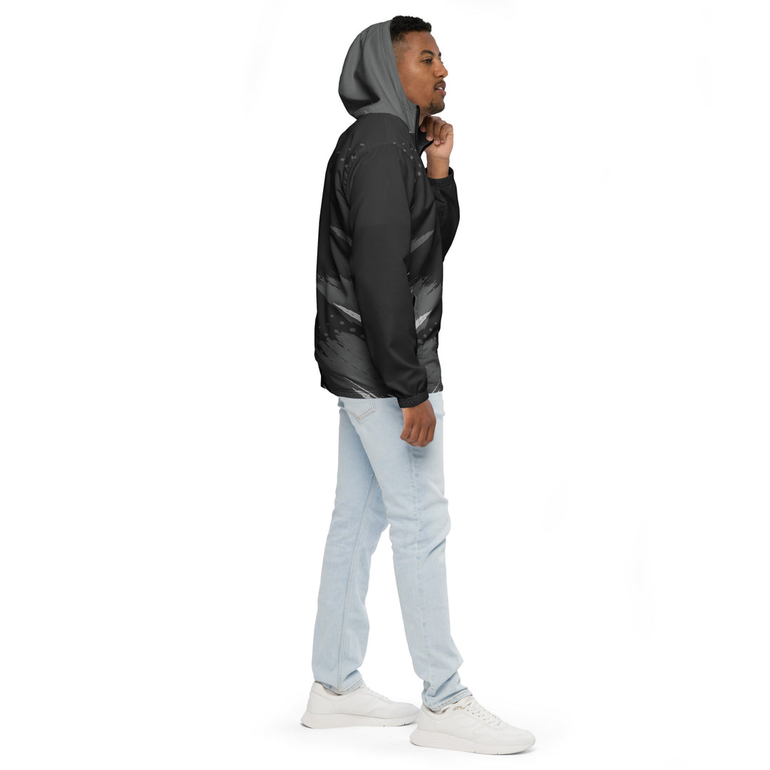 Men’s Windbreaker - Black-Grey Invade