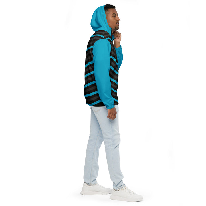 Men’s Windbreaker - Black-Blue Edge