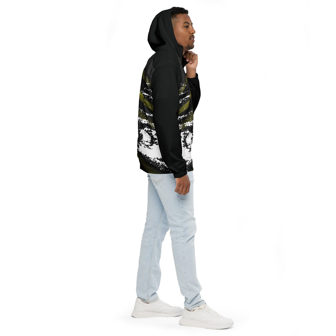 Men’s Windbreaker - Black-Yellow Shine