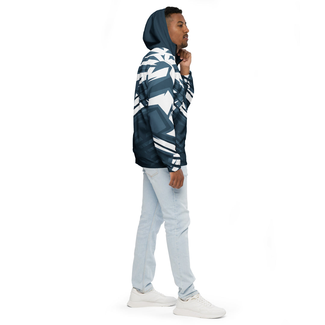 Men’s Windbreaker - Blue-White Sharp