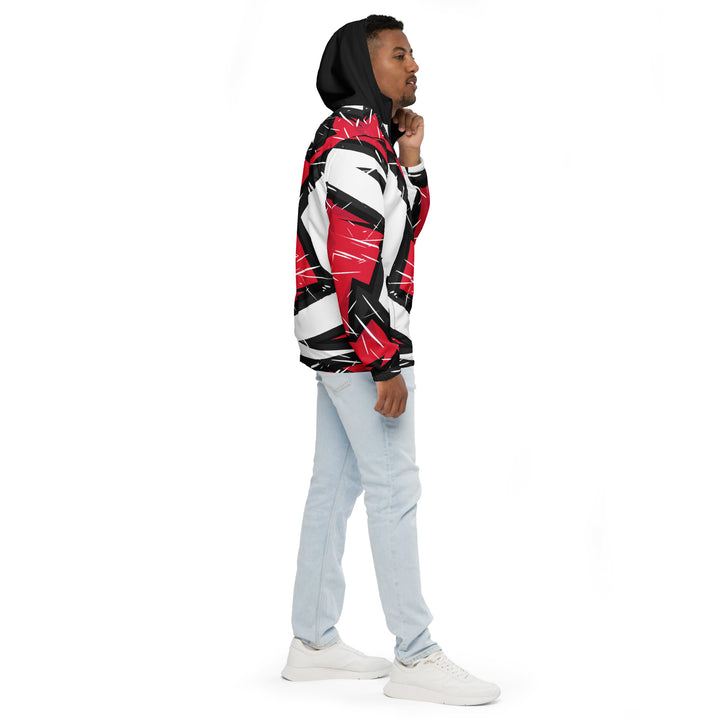 Men’s Windbreaker - White-Red Sparks