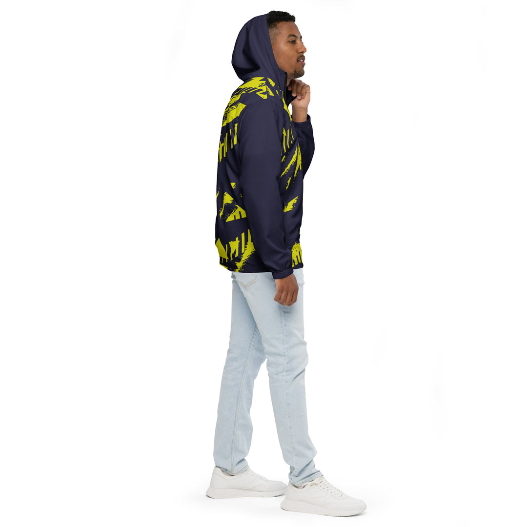 Men’s Windbreaker - Purple-Yellow Track