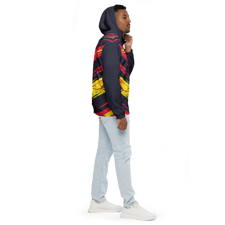 Men’s Windbreaker - Grey-Red Quick