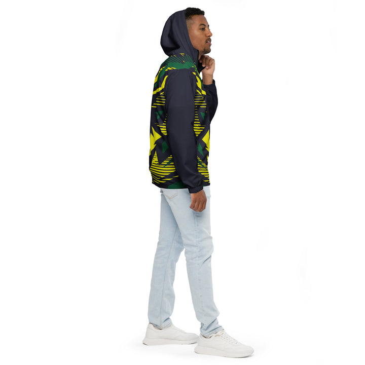 Men’s Windbreaker - Black-Yellow Arrow