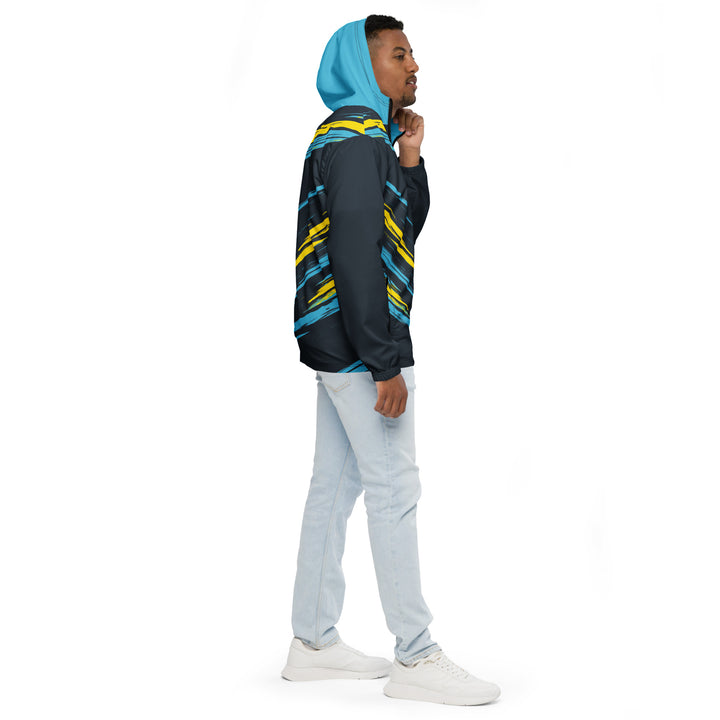 Men’s Windbreaker - Yellow-Blue Rain