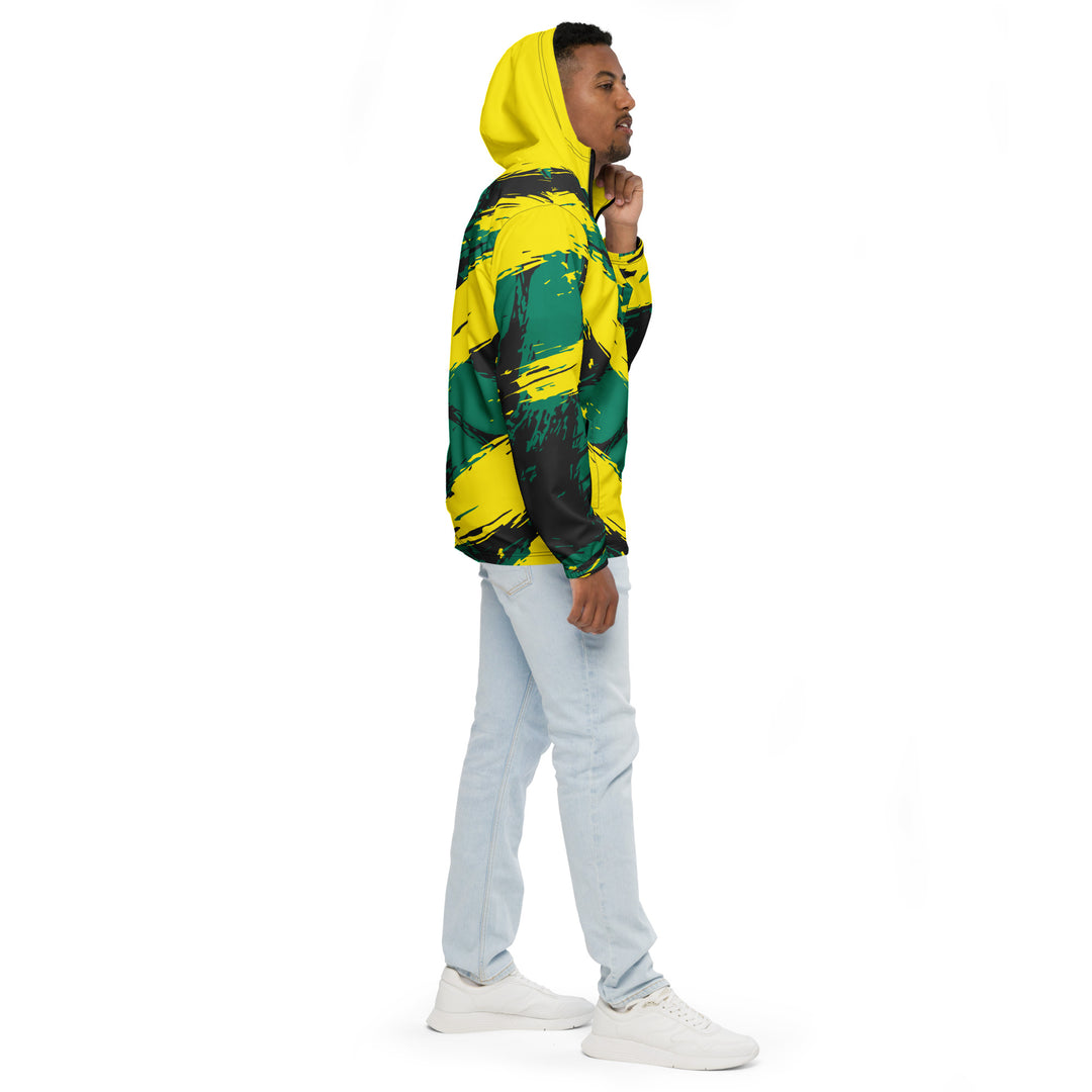 Men’s Windbreaker - Green-Yellow Riot