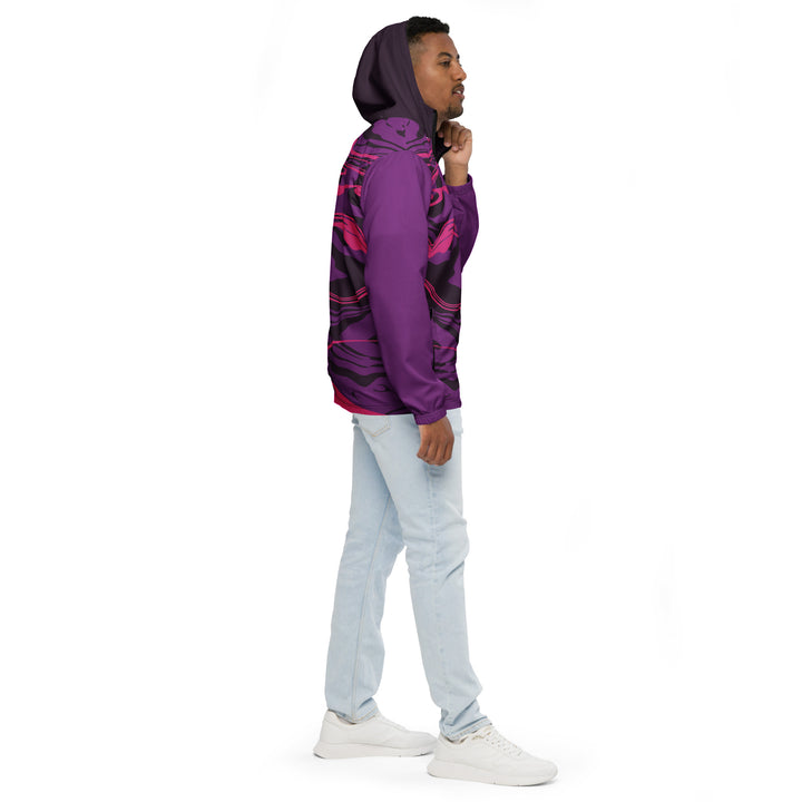 Men’s Windbreaker - Purple-Pink Smoke