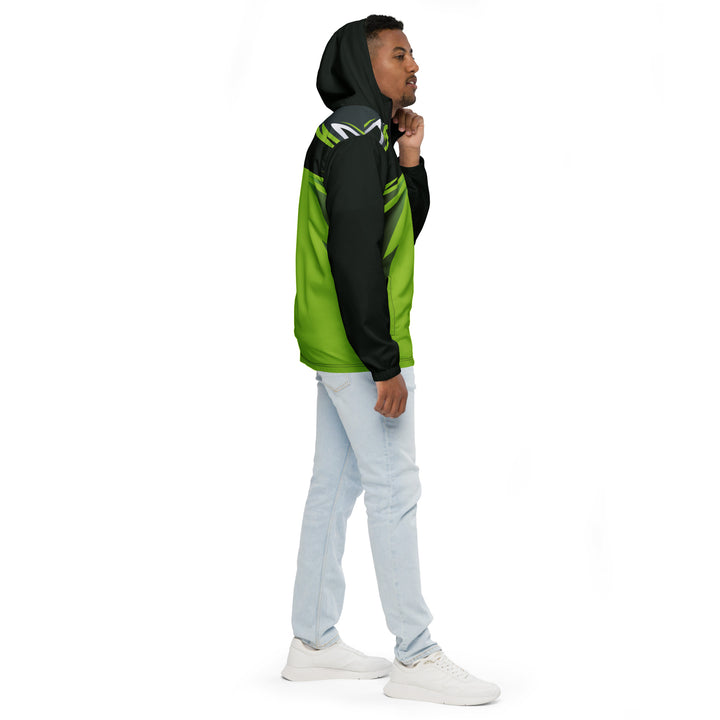 Men’s Windbreaker - Black-Green Play