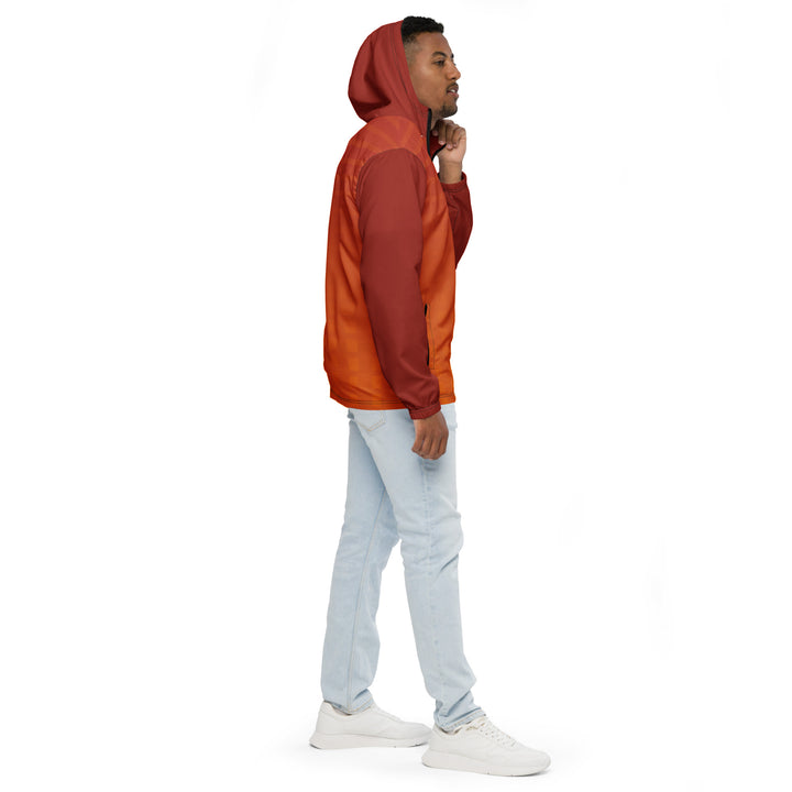 Men’s Windbreaker - Orange-Red Fade