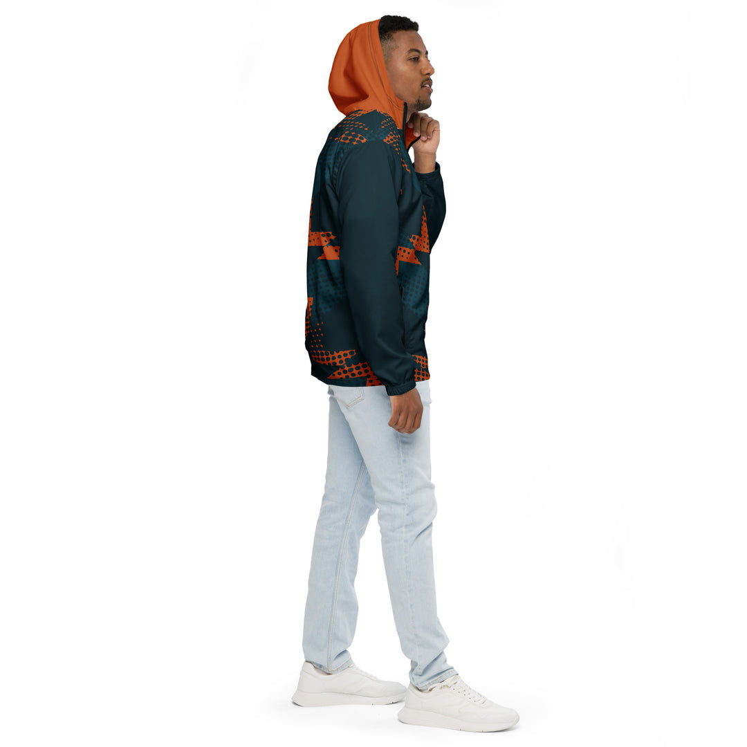 Men’s Windbreaker - Blue-Orange Trend