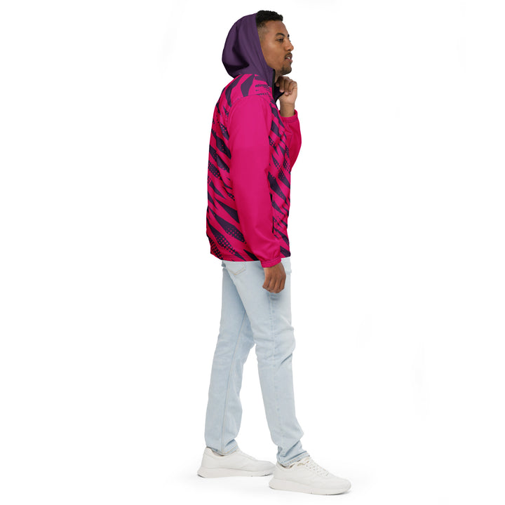 Men’s Windbreaker - Pink-Purple Diamond