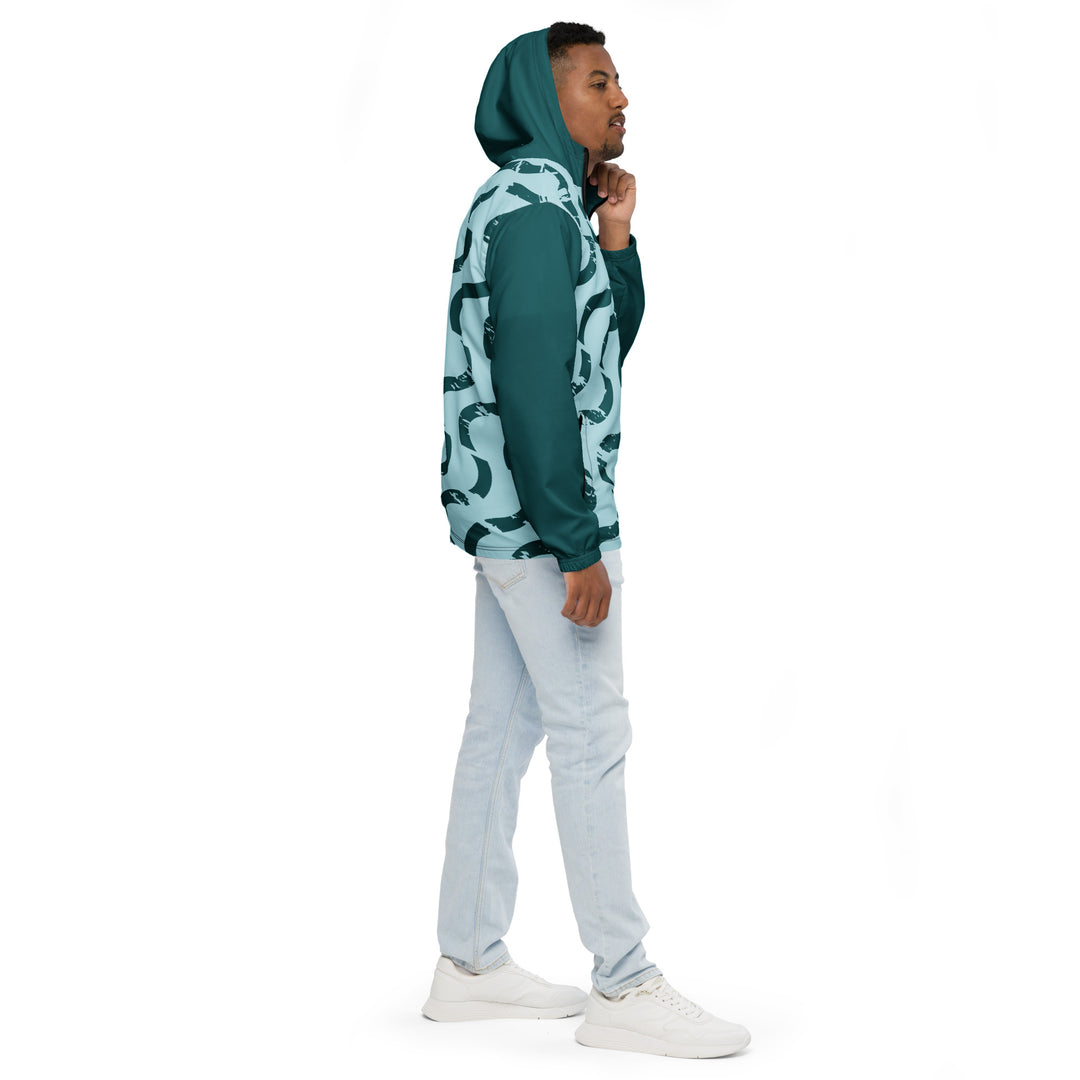 Men’s Windbreaker - Green Wave