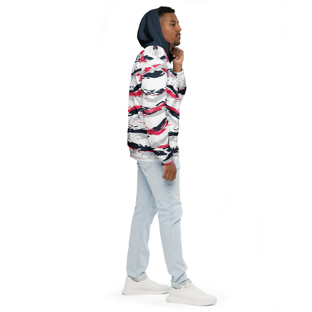 Men’s Windbreaker - White-Pink River