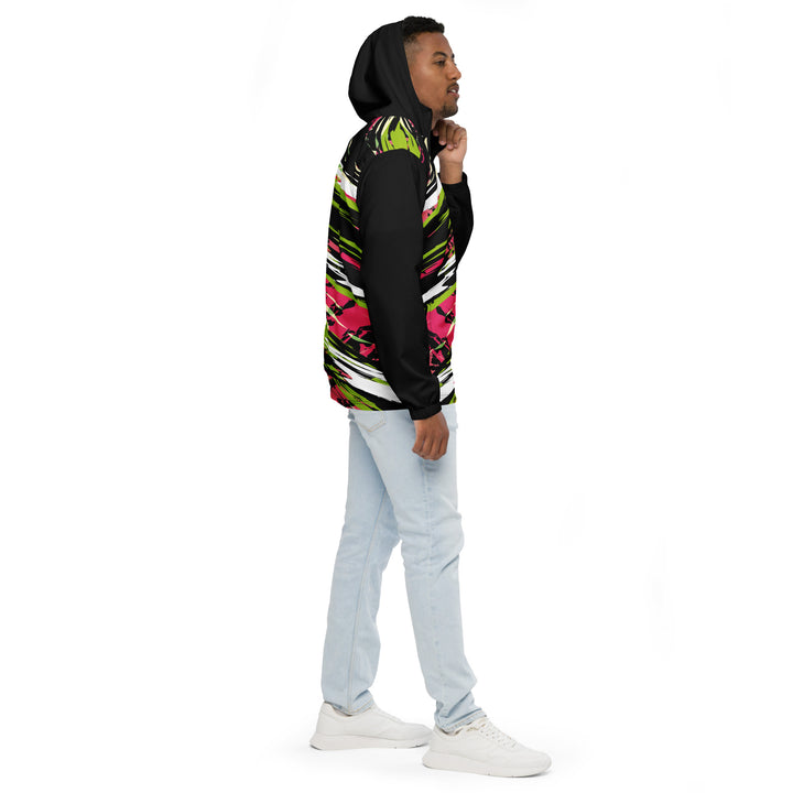 Men’s Windbreaker - Black-Green Drive