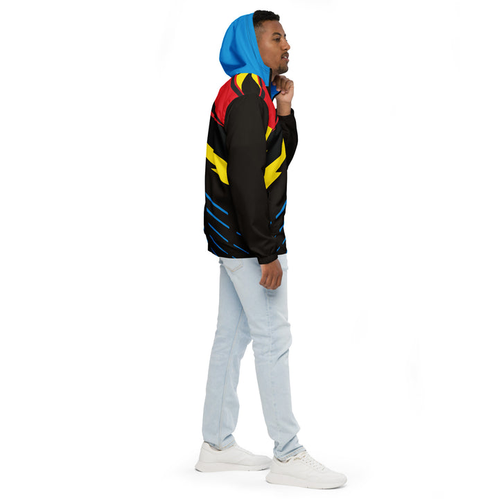 Men’s Windbreaker - Black-Blue Super