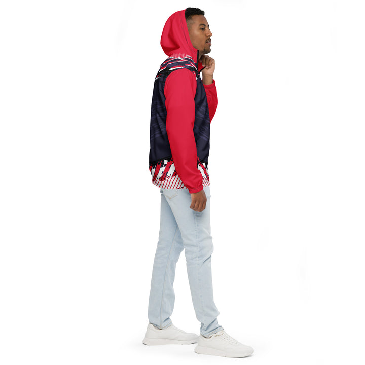 Men’s Windbreaker - Purple-Red Note