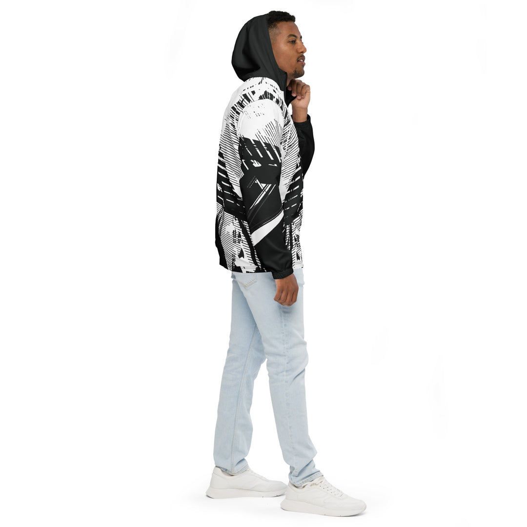 Men’s Windbreaker - Black-White Unique