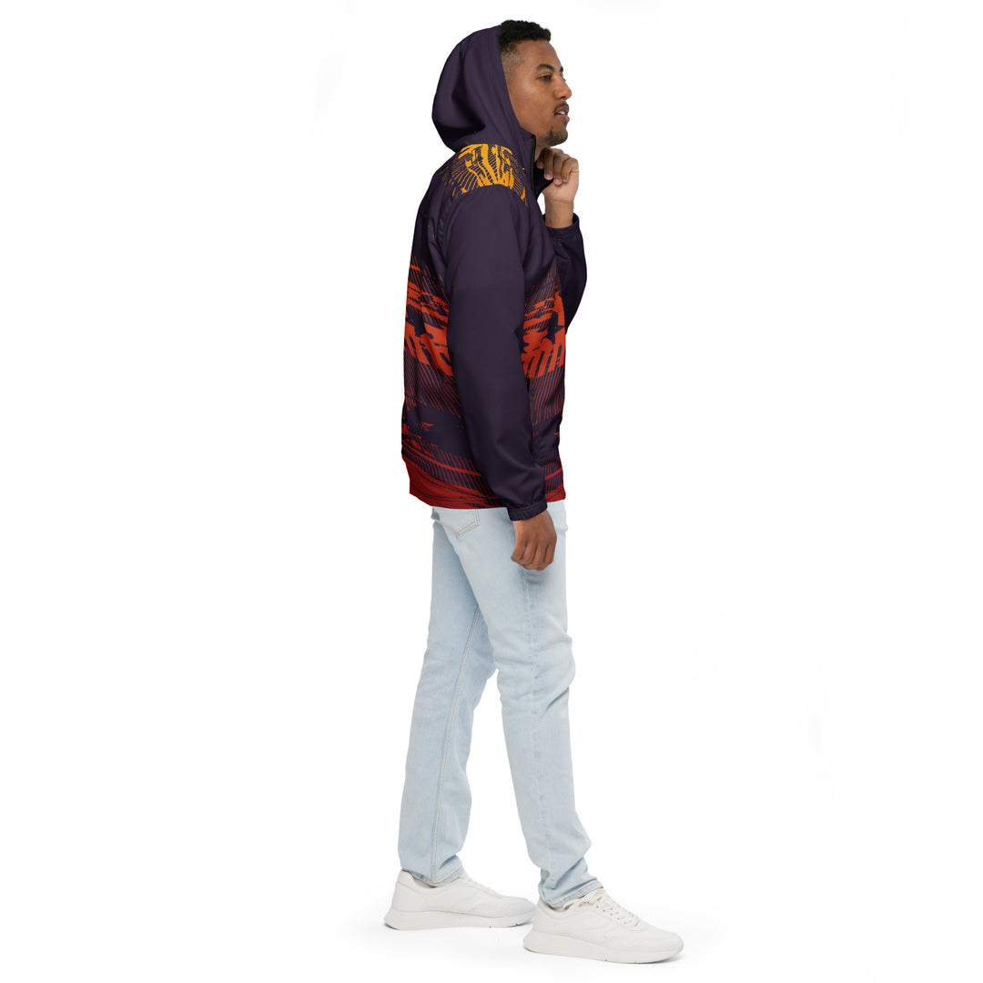 Men’s Windbreaker - Purple-Orange Ride