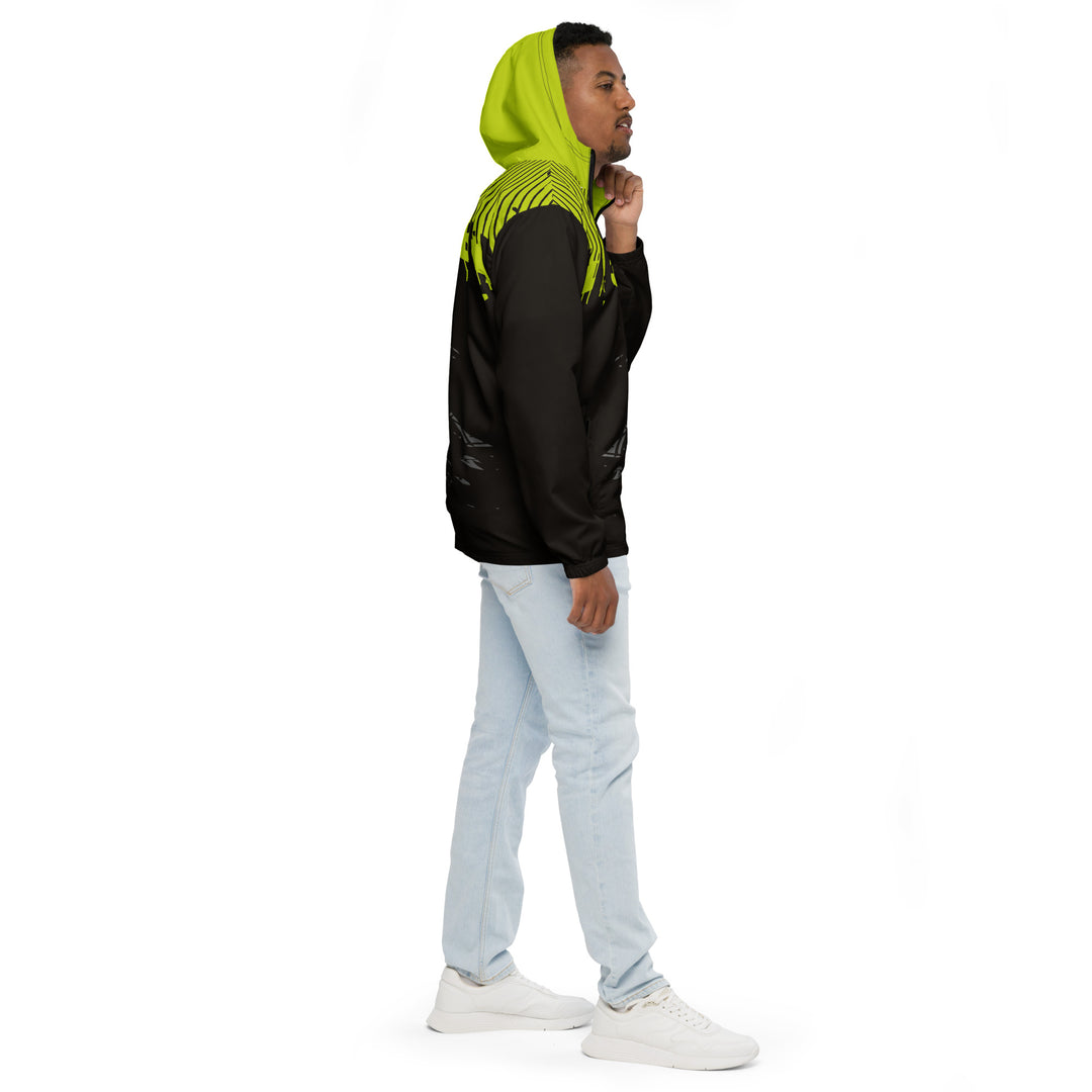 Men’s Windbreaker - Black-Green Control