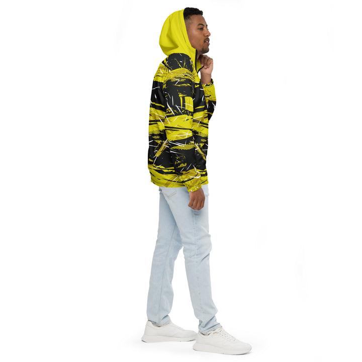 Men’s Windbreaker - Black-Yellow Control