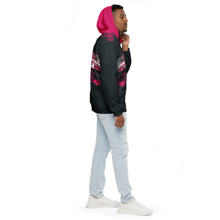 Men’s Windbreaker - Grey-Pink Select