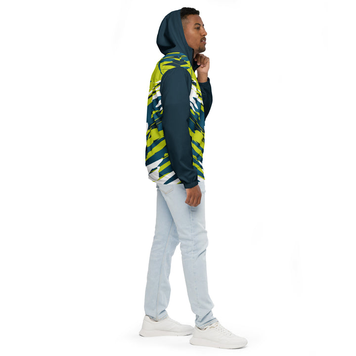 Men’s Windbreaker - Green-White Wish