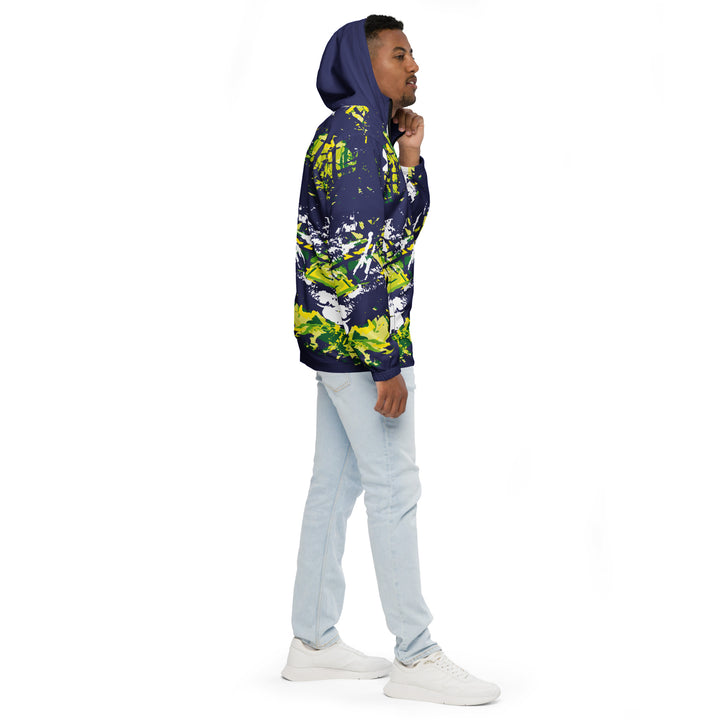 Men’s Windbreaker - Blue-Green Chase