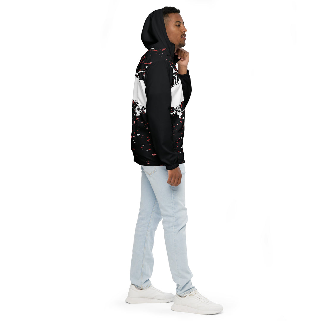 Men’s Windbreaker - Black-White Touch