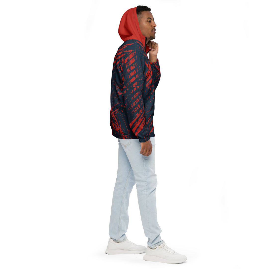 Men’s Windbreaker - Blue-Red Catch