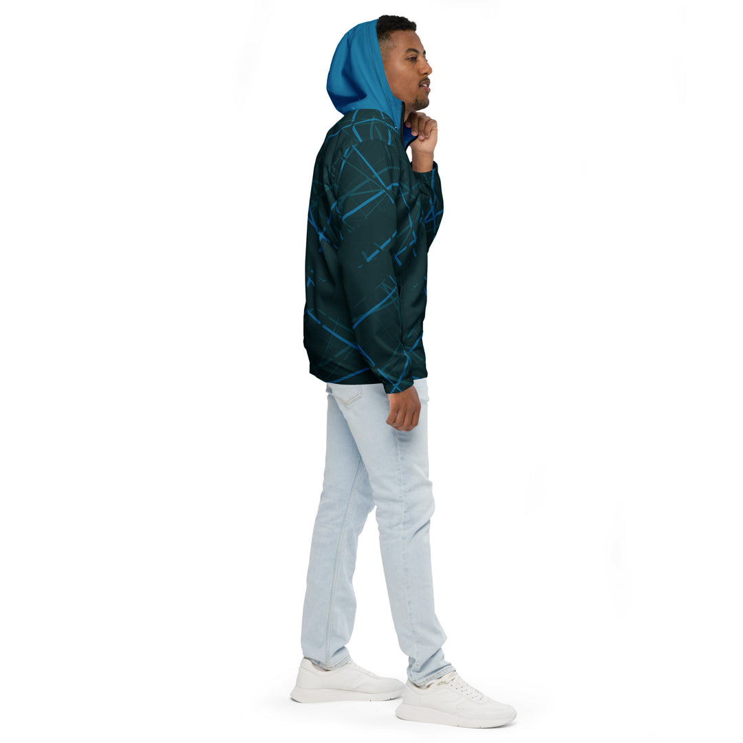 Men’s Windbreaker - Blue Net