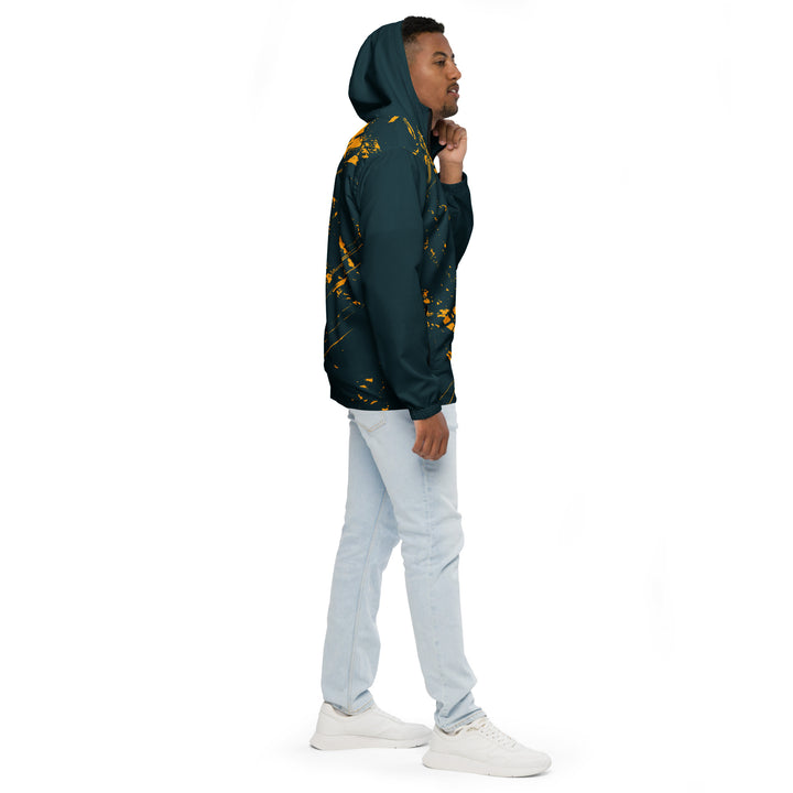 Men’s Windbreaker - Blue-Yellow Comet