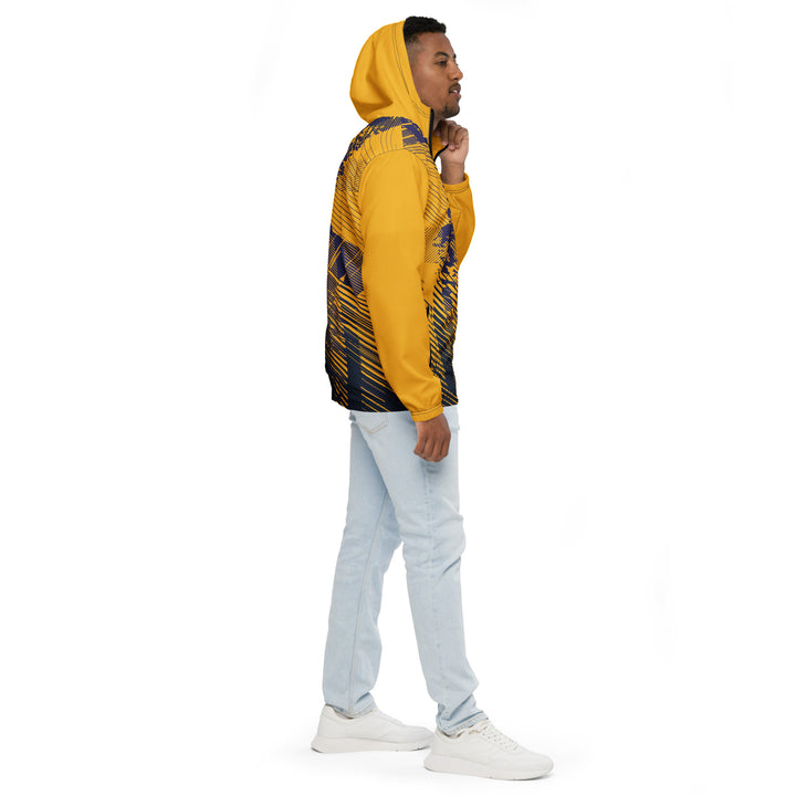 Men’s Windbreaker - Yellow-Purple Terrain