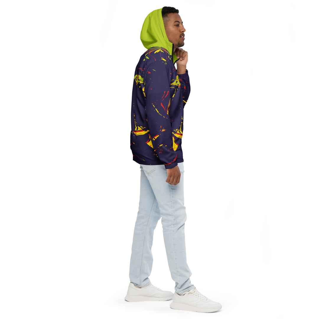 Men’s Windbreaker - Purple-Green Twist