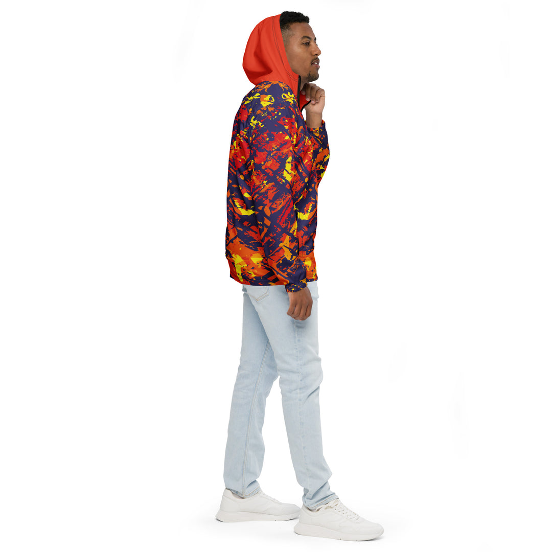 Men’s Windbreaker - Red-Purple Burst