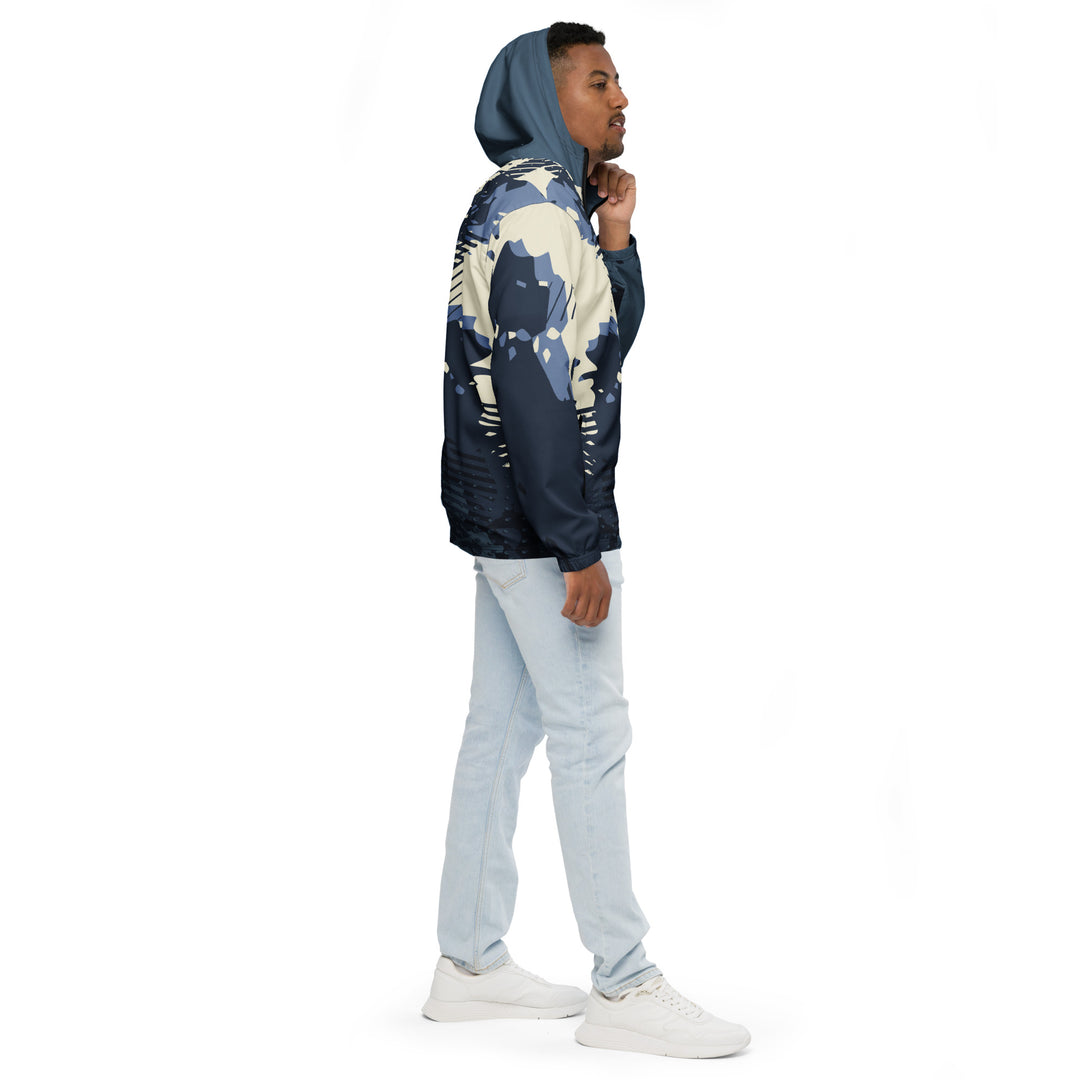 Men’s Windbreaker - Beige-Blue Champ