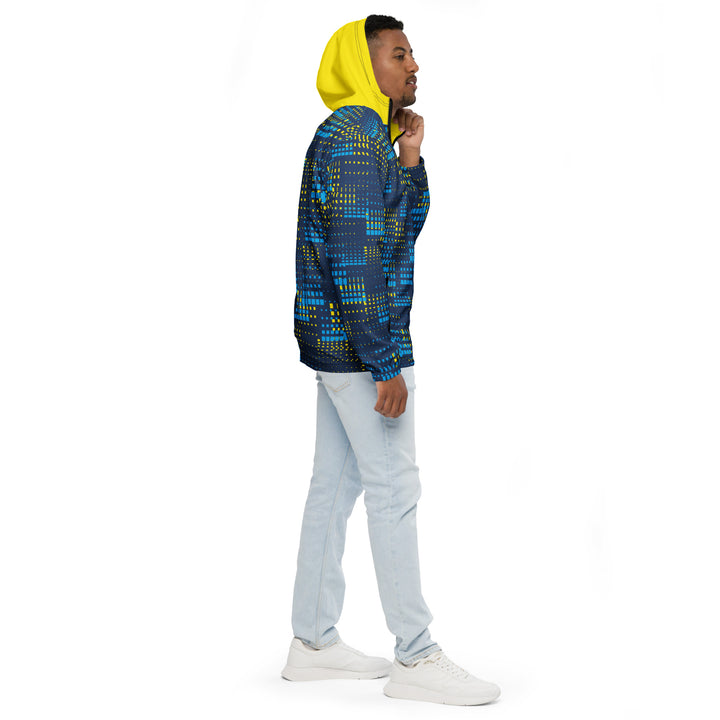 Men’s Windbreaker - Blue-Yellow Blast