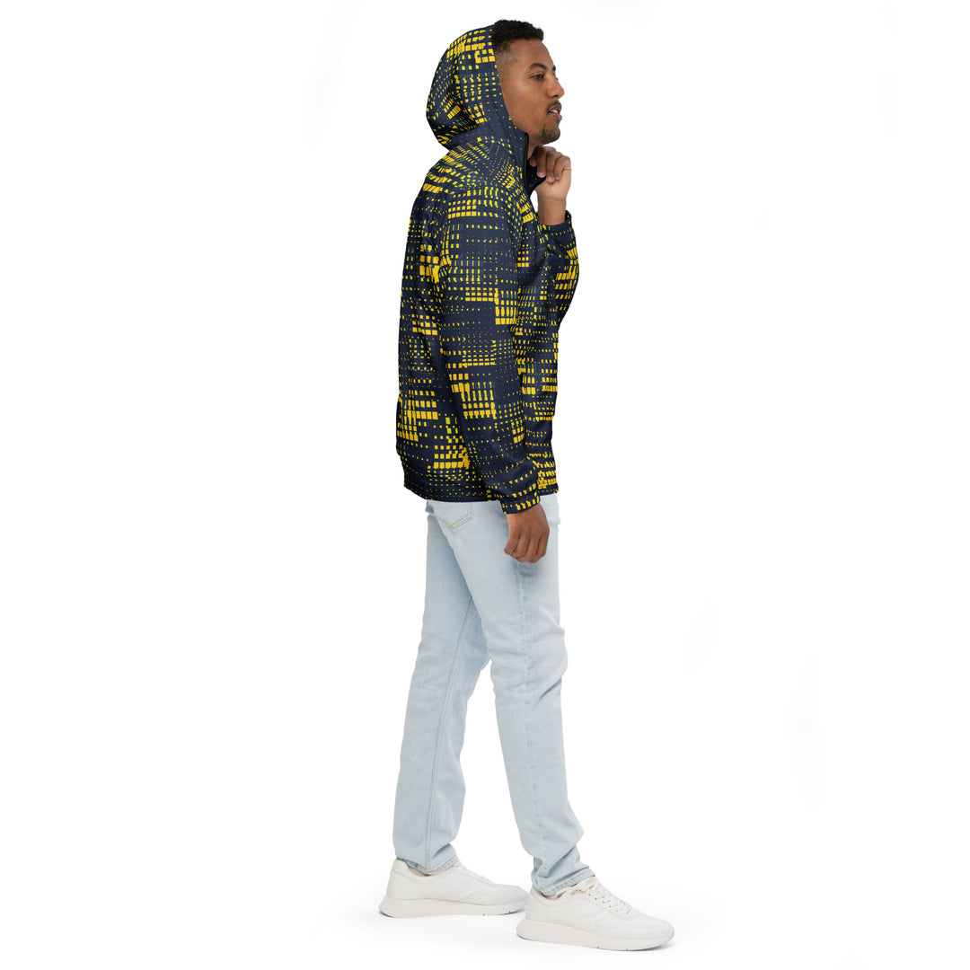 Men’s Windbreaker - Yellow-Blue Blast