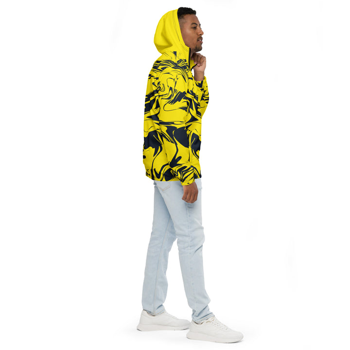 Men’s Windbreaker - Yellow-Black Merge