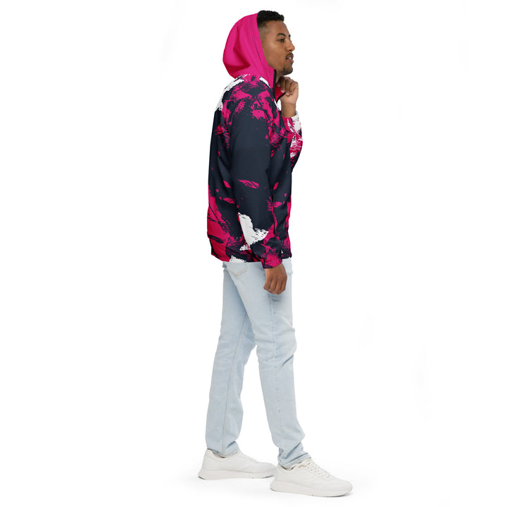 Men’s Windbreaker - Black-Pink Net