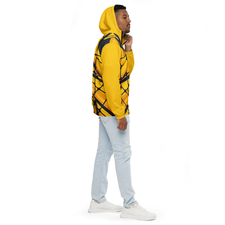 Men’s Windbreaker - Yellow-Black Net