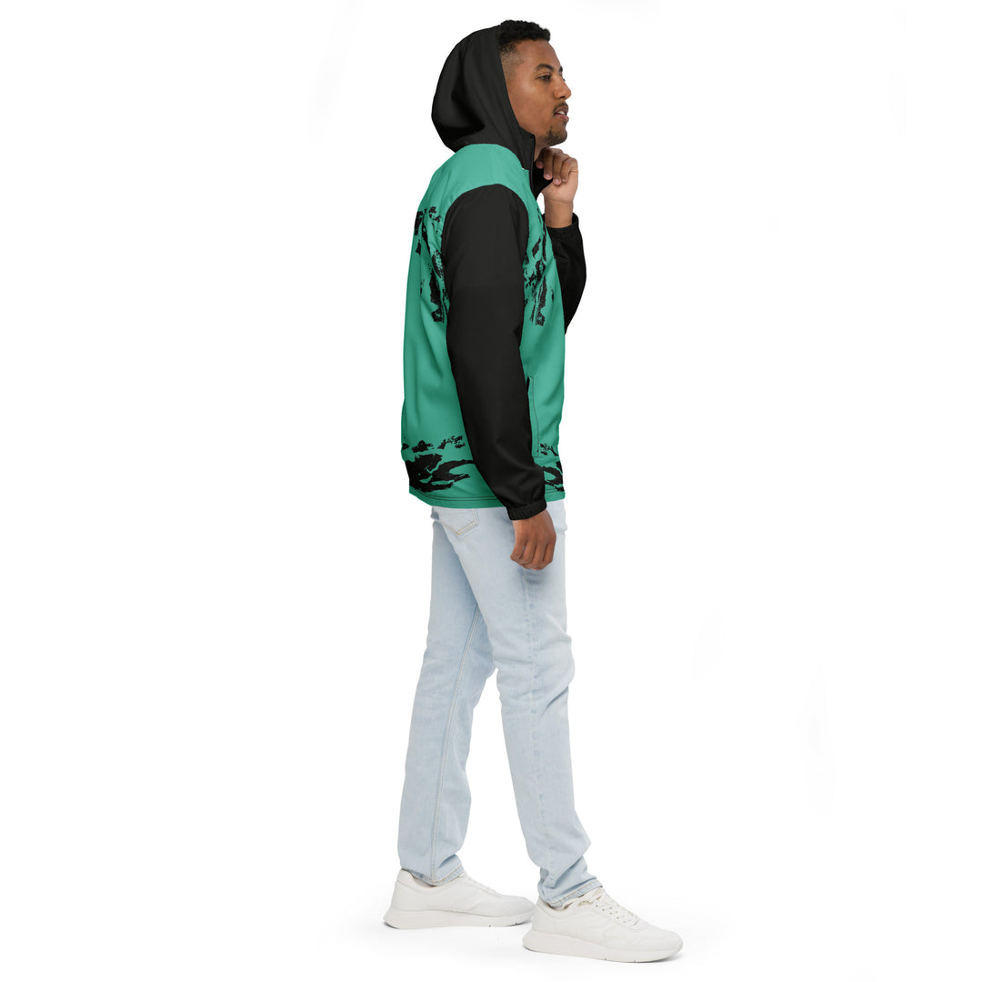 Men’s Windbreaker - Turquoise-Black Take