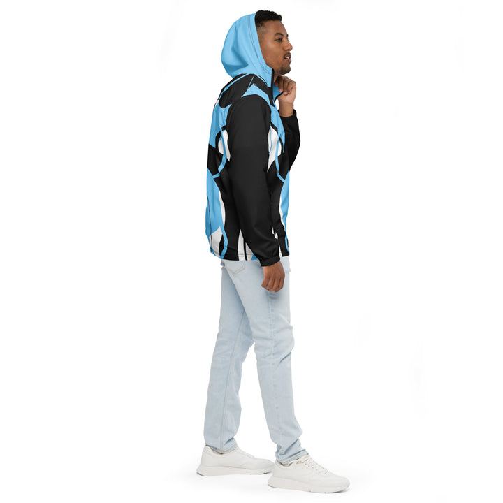 Men’s Windbreaker - Blue-Black Art