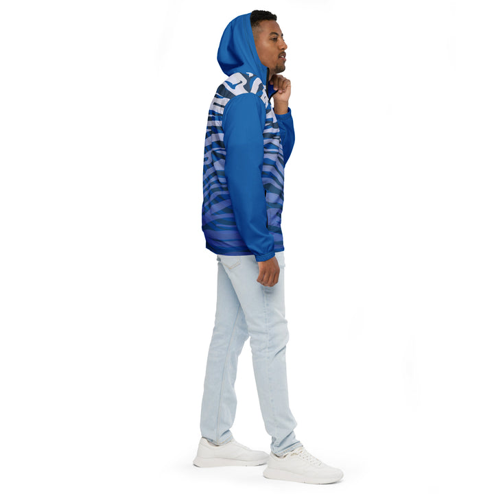 Men’s Windbreaker - Blue-White Safari