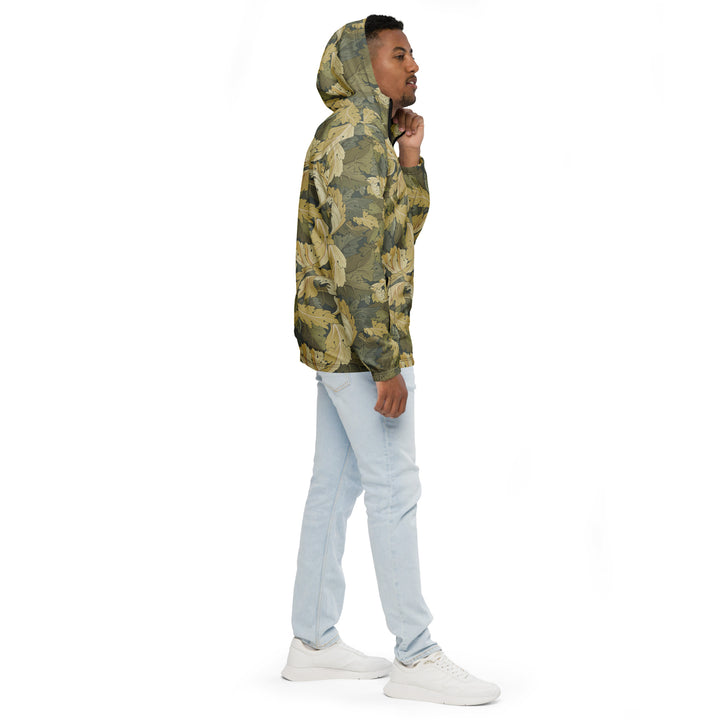 Men’s Windbreaker - Beige Leaves