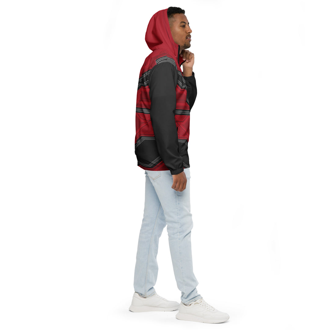 Men’s Windbreaker - Red-Black Forge