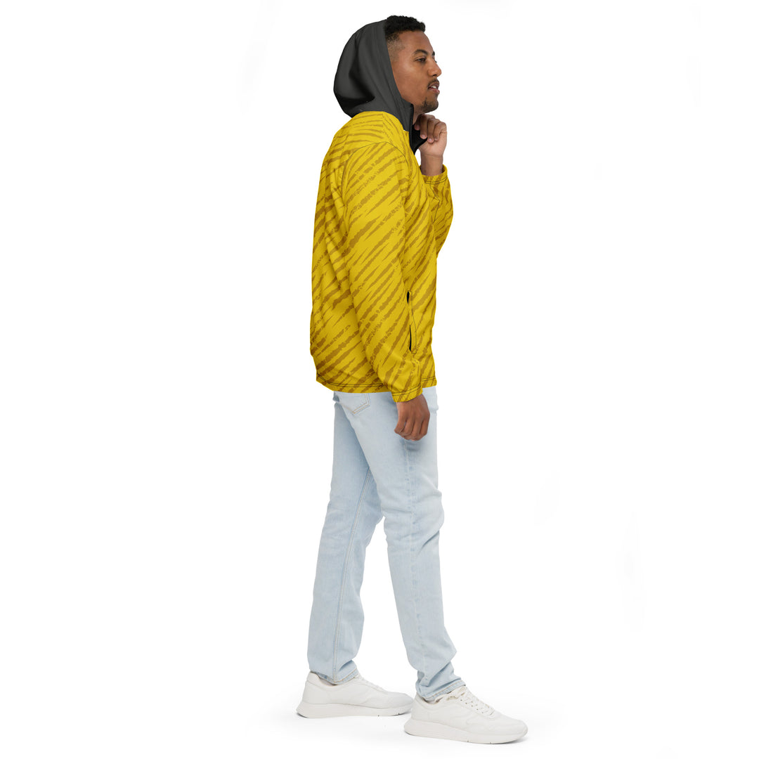 Men’s Windbreaker - Yellow-Grey Rain