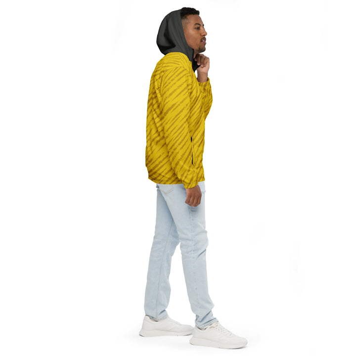 Men’s Windbreaker - Yellow-Grey Rain