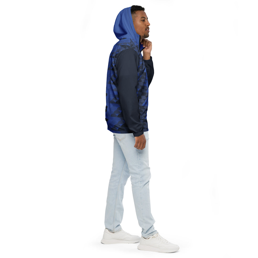 Men’s Windbreaker - Blue-Black Step